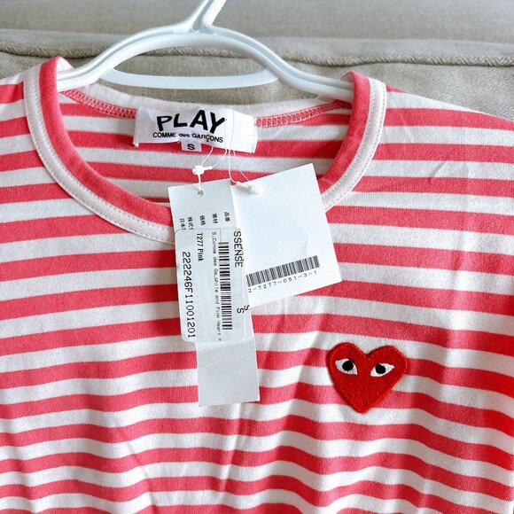 BRAND NEW CDG PLAY LONG SLEEVE SHIRT SIZE S - Picture 4 of 6